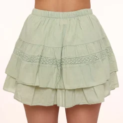 Olivia & Kate Light Green Ruffel Details-Skort Sale