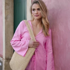 Olivia & Kate Light Pink Linen-Short Sale