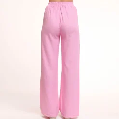 Olivia & Kate Light Pink Tall Linen-Pants New
