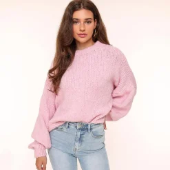 Olivia & Kate Light Pink Wool Knitted-Sweater Discount