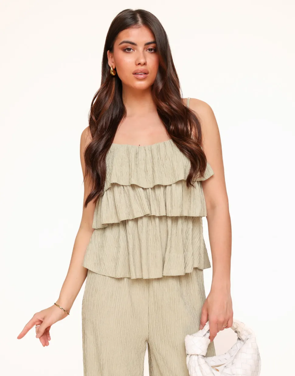 Olivia & Kate Lightgreen Pleated Summer-Set Hot