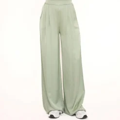 Olivia & Kate Mintgreen Tall Satin-Pants New