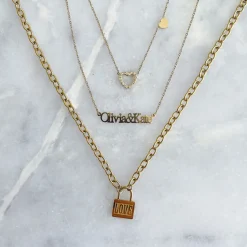 Olivia & Kate Golden-Necklace Best