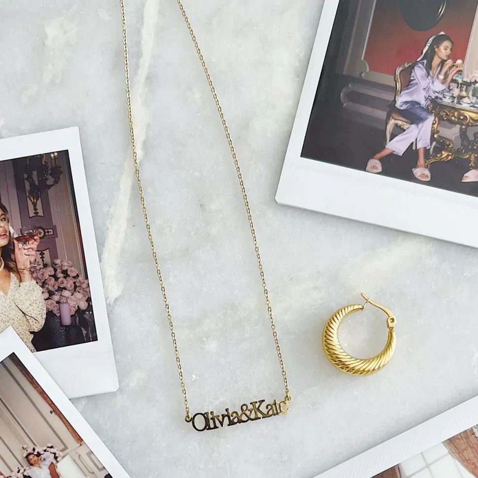 Olivia & Kate Golden-Necklace Best