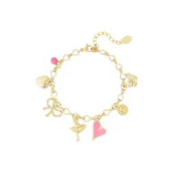 Olivia & Kate Pink Details Round Chain-Bracelet Online