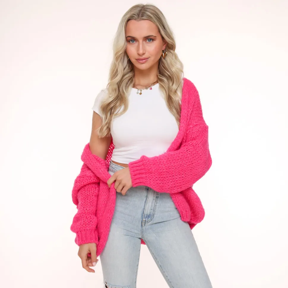 Olivia & Kate Pink Wool-Cardigan Sale