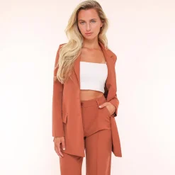 Olivia & Kate Rust Orange Basic Straight-Fit Shop