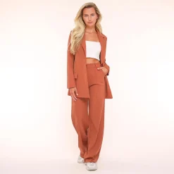 Olivia & Kate Rust Orange Basic Straight-Fit Shop