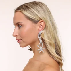 Olivia & Kate Silver Falling Star-Earrings Hot