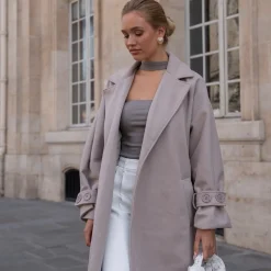 Olivia & Kate Taupe Choker-Top Shop