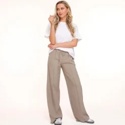 Olivia & Kate Taupe Continuous Seams-Pants Best