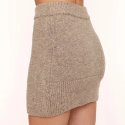 Olivia & Kate Taupe Knitted-Skirt New
