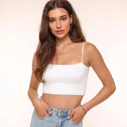 Olivia & Kate White Basic Bandeau-Top Cheap