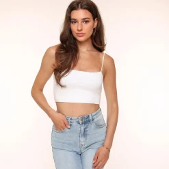 Olivia & Kate White Basic Bandeau-Top Cheap