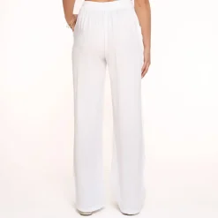 Olivia & Kate White Linen-Pants Online