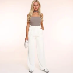 Olivia & Kate White Wide-Pantalon Store