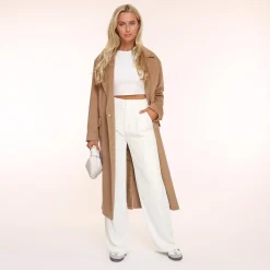Olivia & Kate White Wide-Pantalon Store
