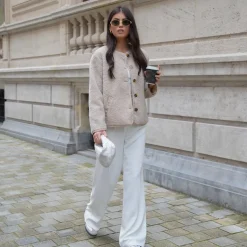 Olivia & Kate White Wide-Pantalon Store