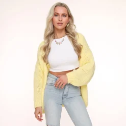 Olivia & Kate Yellow Wool-Cardigan Best