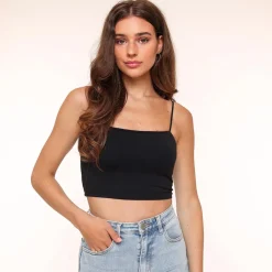 Olivia & Kate Zwarte Basic Bandeau-Top Best Sale