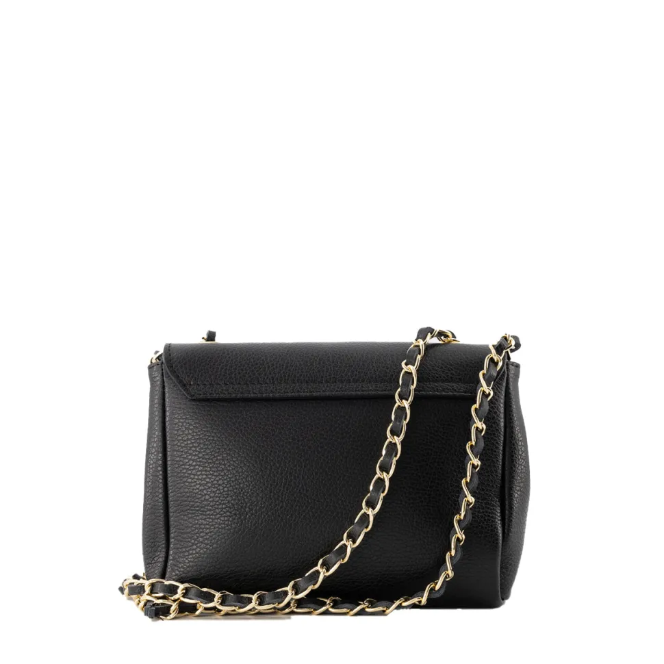Olivia & Kate Zwarte Leren Crossbody-Tas New